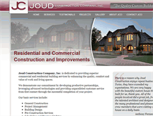 Tablet Screenshot of joudconstruction.com